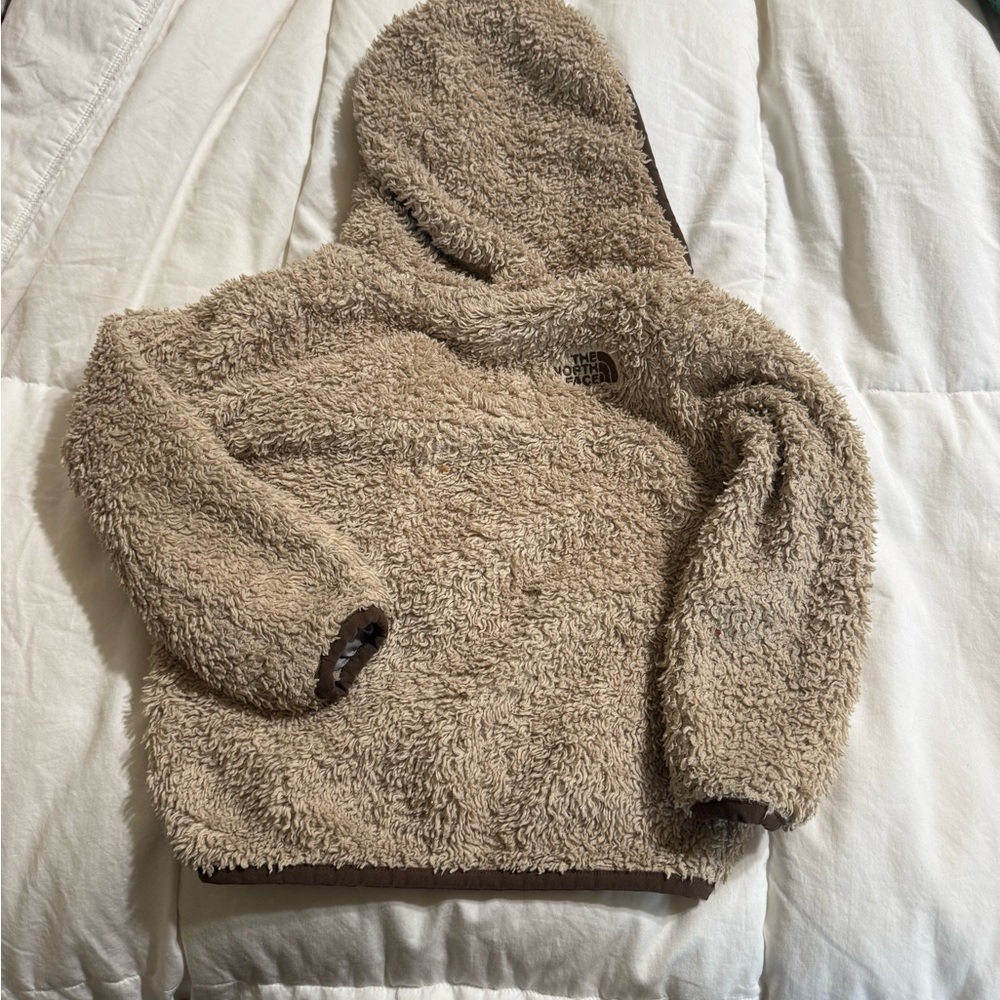 The North Face Campshire Brown Tan Bear Zip Up Jacket Sherpa Teddy 18-24 month - Picture 6 of 6
